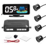 Lot de 4 capteurs de stationnement arrire pour voiture avec 4 capteurs de stationnement dtection de ...