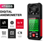 Anmomtre portable digital lcd avec max / min anmomtre numrique mesure vitesse du vent du flux d'air ...