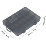 Tonysa bo�te de pi�ces multi - compartiments diviseur amovible en plastique transparent 18 grilles rangement ...
