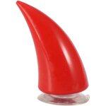 Tonysa casque de moto devil demon horn avec ventouse, accessoires d�coratifs, rouge