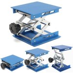 Tonysa cric de laboratoire 4x4 pouces, support de laboratoire jack 100 x 100 mm en aluminium anodis ...