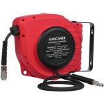 Tonysa enrouleur de tuyau d'air comprim� 15m + 1. 5m, raccord en laiton 1 / 4  bspt, devidoir de tuyau ...