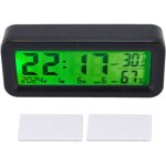 Tonysa horloge de tableau de bord de voiture solaire, affichage automatique de nuit, r�tro - �clairage, ...