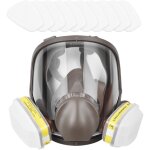 Tonysa masque respiratoire intégral, casque de protection faciale pour peindre, vapeur et poussière organiques ... Tonysa masque respiratoire intégral, casque de protection faciale pour peindre, vapeur et poussière organiques ...