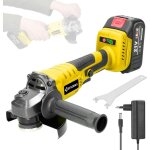 Tonysa - meuleuse grinder d'angle 125, 21 v m14 meuleuse d'angle moteur sans balais avec piles 1300 mah ...