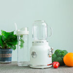 Tonysa mini - mixeur avec double bol, shaker r�tro et broyeur � glace, mixeur de comptoir avec lames ...