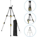 Trpied pour niveau laser, trpied tlescopique , trpied  tige d'extension en acier inoxydable de 1. ...