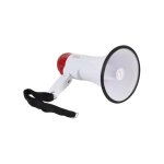 Velleman mp10sr m�gaphone int�rieur / ext�rieur 10 w rouge, blanc