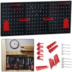 Tool panneau perforé mural porte - outils en métal panneaux à outils en trois parties avec ensemble 17 ... Tool panneau perforé mural porte - outils en métal panneaux à outils en trois parties avec ensemble 17 ...