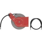 Toolcraft - enrouleur de tuyau pneumatique 10 m 20 bar fixation murale, fixation au plafond
