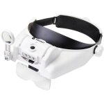 Toolcraft - loupe frontale  led to - 7440588 avec clairage led grossissement: 3. 5 x, 2. 5 x, 2. 0 ...