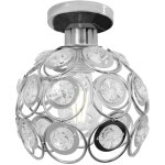 Toolight - lustre app204 mtal argent e27 1 - point lumineux