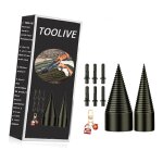 Foret de fendage de bois - 32mm + 42mm fendeur de buche, fendeuse bois cône, foret conique avec 6 poignées, ... Foret de fendage de bois - 32mm + 42mm fendeur de buche, fendeuse bois cône, foret conique avec 6 poignées, ...