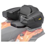 Top case 75 l pour quad / atv bagtecs qt6 - coffre arri�re noir �tanche avec dossier rembourr�
