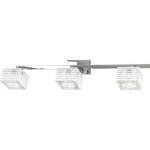 Applique toplight metropolitan 3 lumires avec douille g9, structure chrome et verre travaill, design ...