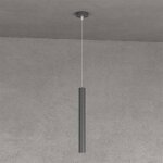 Top - light - top light tube rond 1174 s1 gu10 led lustre cylindrique en m�tal moderne, finition m�tal ...