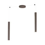 Top - light - top light tube rond 1174 s2 gu10 led lustre cylindrique en m�tal moderne, finition m�tal ...