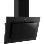 Topstrong hotte inclinee 60cm 350 m³ / h 3 vitesse recyclage ou evacuation verre noir - tv4760 Topstrong hotte inclinee 60cm 350 m³ / h 3 vitesse recyclage ou evacuation verre noir - tv4760