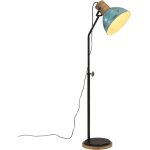 Lampadaire 25 w bleu d�lav� 30x30x100 - 150 cm e27