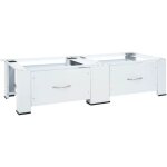 Torana - double socle pour machine  laver avec tiroirs blanc