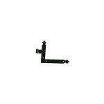 Torbel - paumelle querre bas droite finition noir sans gond pour volets aluminium et pvc