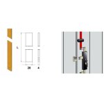 Tringle acier 20x4mm l1500mm pour serrure de volet torbel 8601152