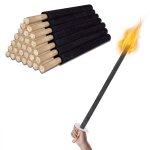 Torche de jardin en lot de 50 flambeaux en bambou avec mche clairage d'ambiance - tolletour