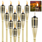 Torche de jardin en bambou - aufun