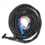 Torche de soudage tig connecteur � �crou agon refroidi � l'eau avec c�ble 4m / 8m et cache en jean 350a(4m) ...