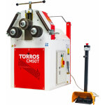 Cintreuse � 3 galets �lectrique avec 2 galets motoris�s positionnement horizontal vertical 1, 5 kw 400v ...