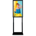 Barcelona led - totem vid�o publicitaire lcd de vitrine full hd 43' - android - - noir