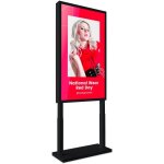 Barcelona led - totem vidéo publicitaire lcd de vitrine uhd 4k 55' - android - - noir Barcelona led - totem vidéo publicitaire lcd de vitrine uhd 4k 55' - android - - noir