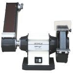 Touret � bande 75x762 mm meule dia. 200 mm 2850 rpm 600 w 400v y compris bande et meule optigrind gu20s ...