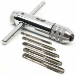 Tourne - � - gauche � cliquet en t, r�glable cl� � taraud en forme de t hss support de robinet � cliquet ...