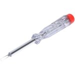 Tournevis dtecteur de ples (100 - 250v) 14cm avec manche transparent et clip