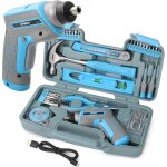 Tournevis electrique sans fil 3. 6v bleu - perceuse visseuse devisseuse sans fil multifonction avec ensemble ...