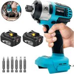 Tournevis à frapper, perceuse à percussion sans fil pour voiture, vitesse variable avec 6 embouts de ... Tournevis à frapper, perceuse à percussion sans fil pour voiture, vitesse variable avec 6 embouts de ...