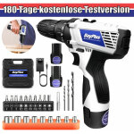 Dayplus - tournevis sans fil avec 2x batterie et chargeur