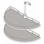 Tourniquet 1 / 2 lune - d�cor : gris - diam�tre : 760 mm - largeur de passage mini : 450 mm - pour caisson ...