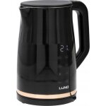 Toya - bouilloire �lectrique lund 1, 7l avec contr�le de la temp�rature de en noir, design moderne, efficace ...