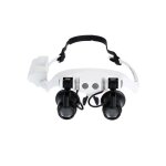 Lunettes visi�re loupe de pr�cision avec 2 led 4 lentilles lumi�re 9892gj - 3a