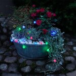 Trading guirlande lumineuse solaire globini, solaire, led, multicolore, capteur cr�pusculaire, 4, 75 ...