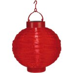 Trading lampion solaire led 'festival', capteur cr�pusculaire, ext�rieur, 22cm, rouge - star