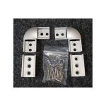 Trajectoire - kit d'accessoires de raccordement (2 angles 90 + 2 lignes continue) gris pour profil ...