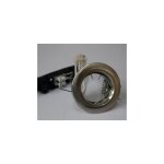 Trajectoire - mini - spot encastr� alu bross� fixe � 56mm avec douille g4 sans alim 12v ni lampe mr11 ...