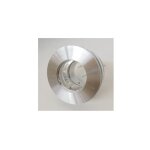 Trajectoire - spot semi encastr� fixe � 90mm alu bross� pour lampe gu5. 3 12v (non incl) sans transfo ...