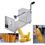 Trancheur de pommes de terre en spirale en acier inoxydable pour la fabrication de chips professionnelles ...