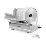 Trancheuse �lectrique 150w en acier inoxydable, trancheuse � jambon avec interrupteur s�curit� enfants, ...