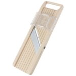 Trancheuse � mandoline japonaise bn - 1 avec trois lames interchangeables en acier inoxydable, ivoire, ...