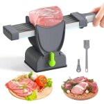 Trancheuse manuelle � viande fra�che en acier inoxydable, meat slicer �paisseur r�glable, trancheuse ...